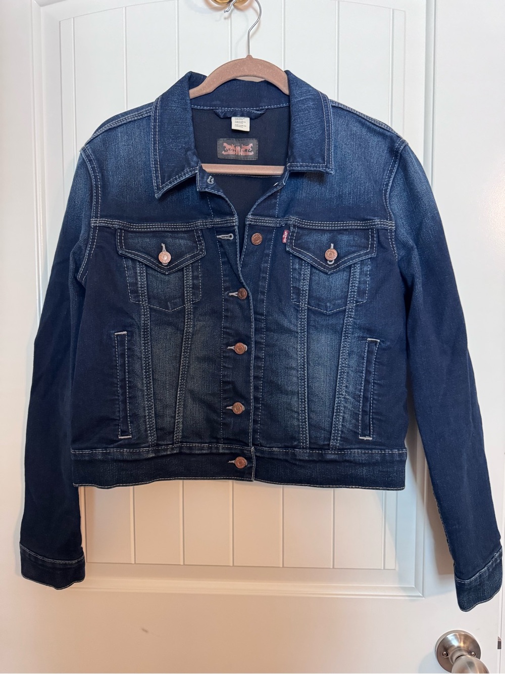 Levi's Dark Blue Denim Jacket - Classic Women's Trucker